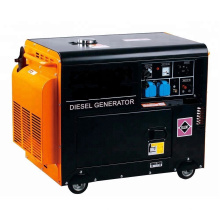 Générateur de diesel silencieux refroidi à l&#39;air à l&#39;air 7kw 7kw